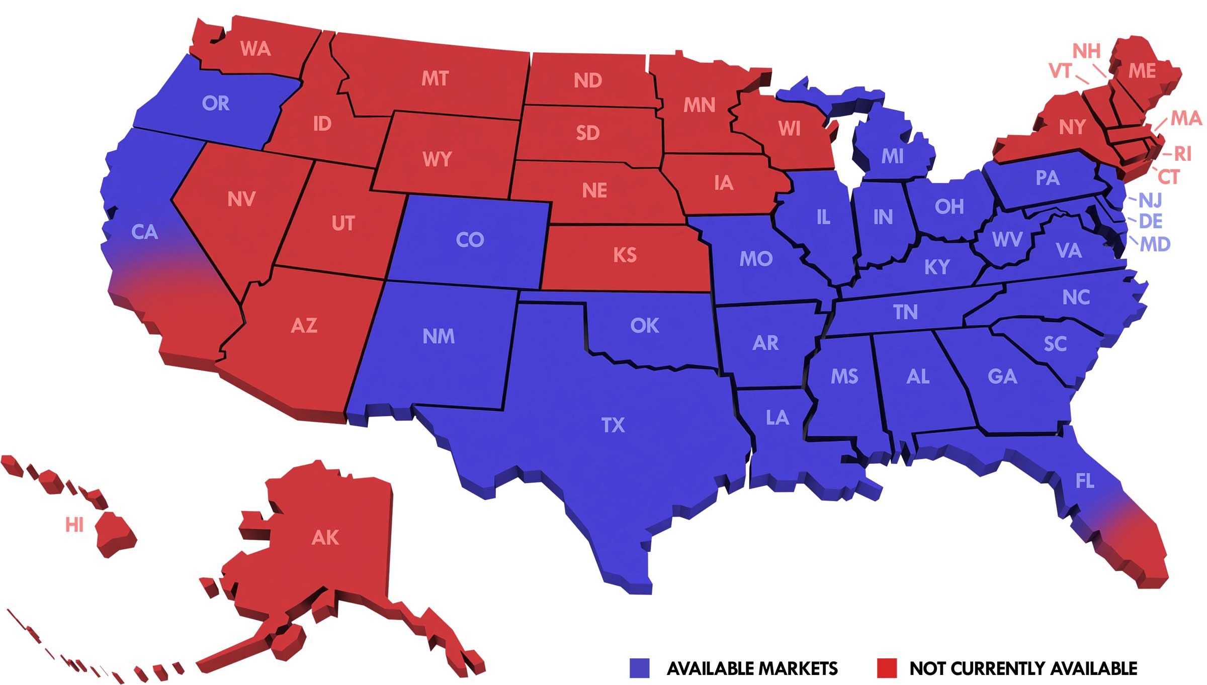 map of United States