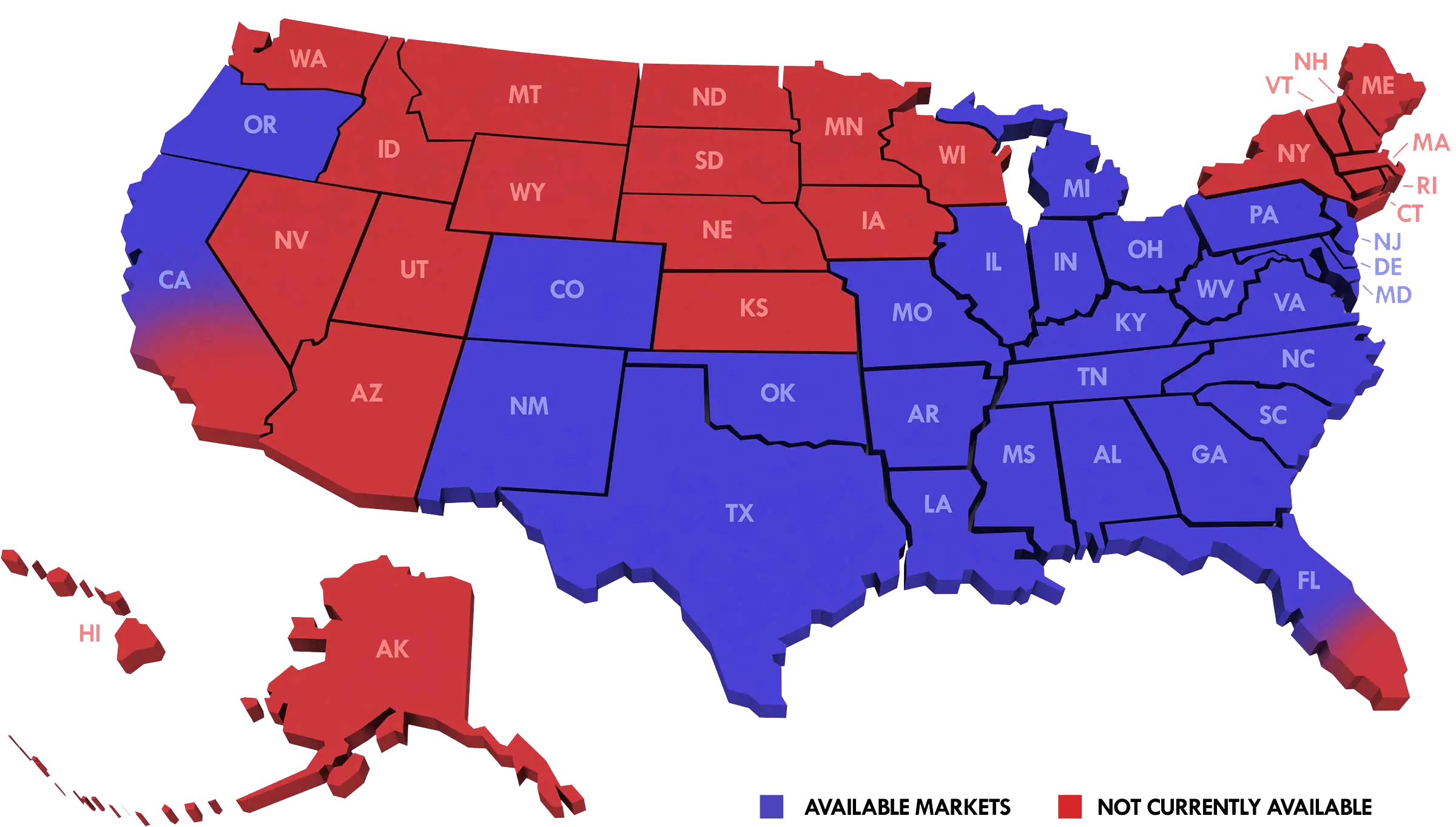 map of United States