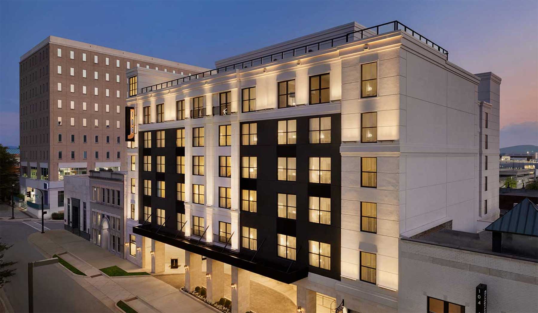 exterior of the 106 Jefferson hotel