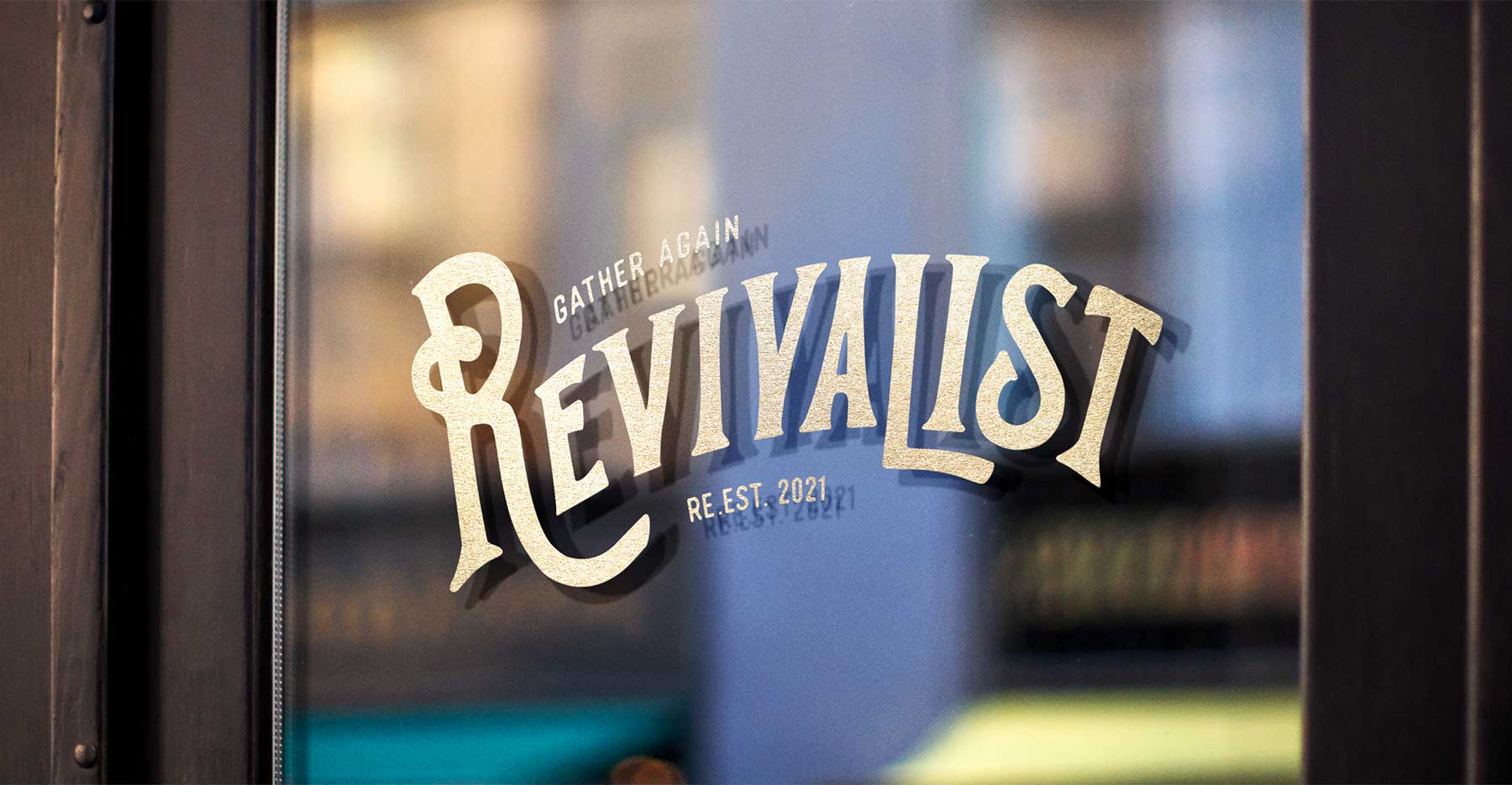 Revivalist door sign