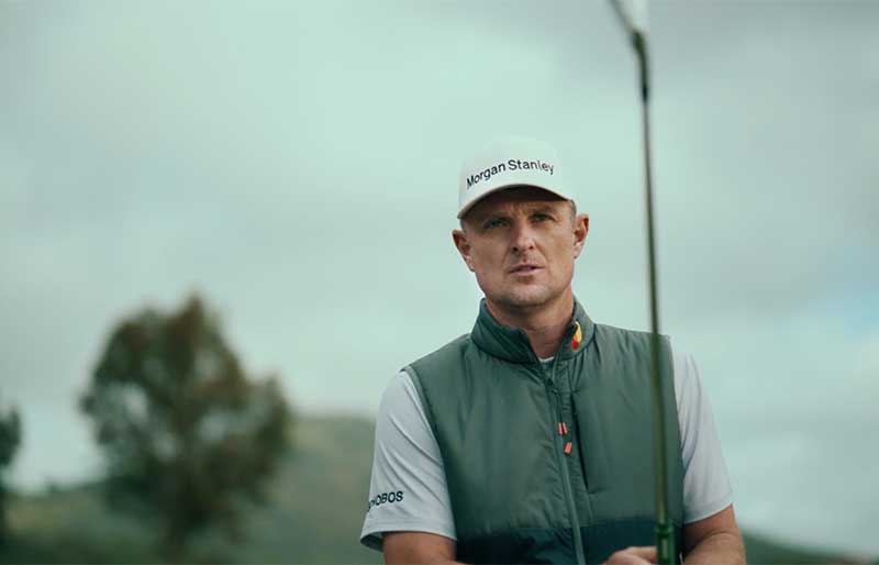 Justin Rose playing golf