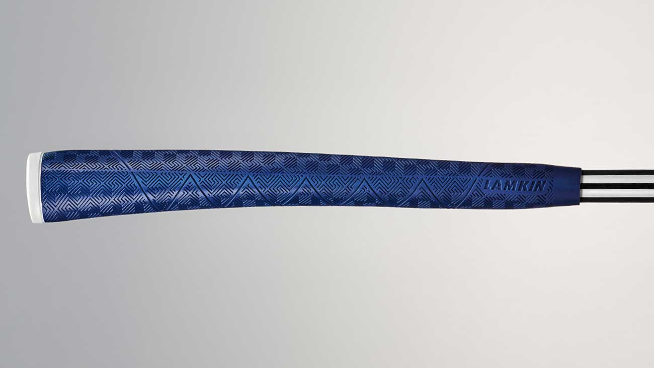 Deep Etched Sink Fit putter grip in blue from Lamkin Golf Grips